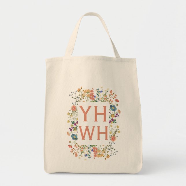 Yhwh livsmedel tote tygkasse (Framsidan)