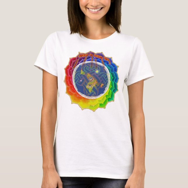 YHWH TÄCKER EARTH~Canvas den Slouchy T-tröja Tee (Framsida)