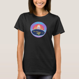 YHWH's Creation flatEarth Gömt Mountain-målning Tee