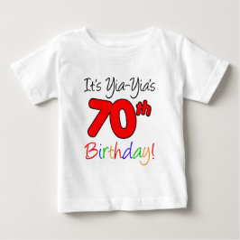 Yia-Yias 70:e födelsedag T-shirt