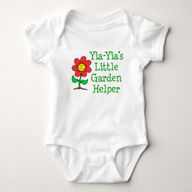 Yia-Yias lilla Garden Helper Tee Shirt (Framsida)