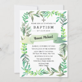 Yianni Baptism-inbjudan. Inbjudningar