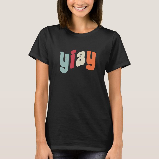 YIAY Funny Meme Igår frågade jag er akronym Abbr T Shirt (Framsida)