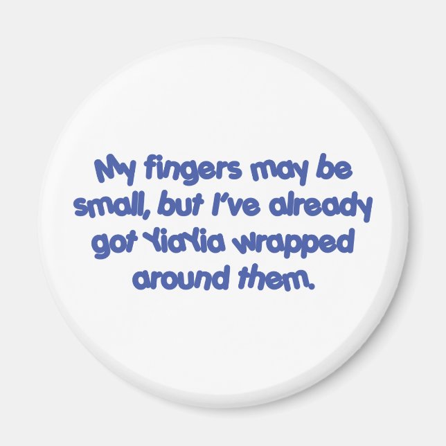YiaYia&apos;s Wrapped (Blue) Magnet (Framsidan)