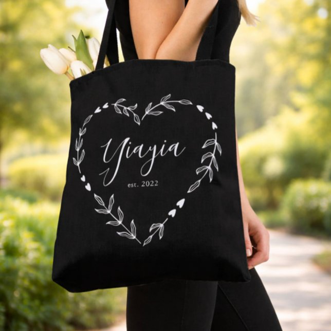 Yiayia År Etab. Tote Bag Tygkasse (Skapare uppladdad)