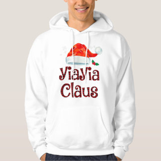 Yiayia Claus Tee jul Pajama Fam Hoodie