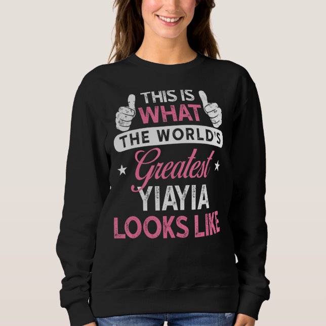 Yiayia World S Underbarare Yiayia T Shirt (Framsida)