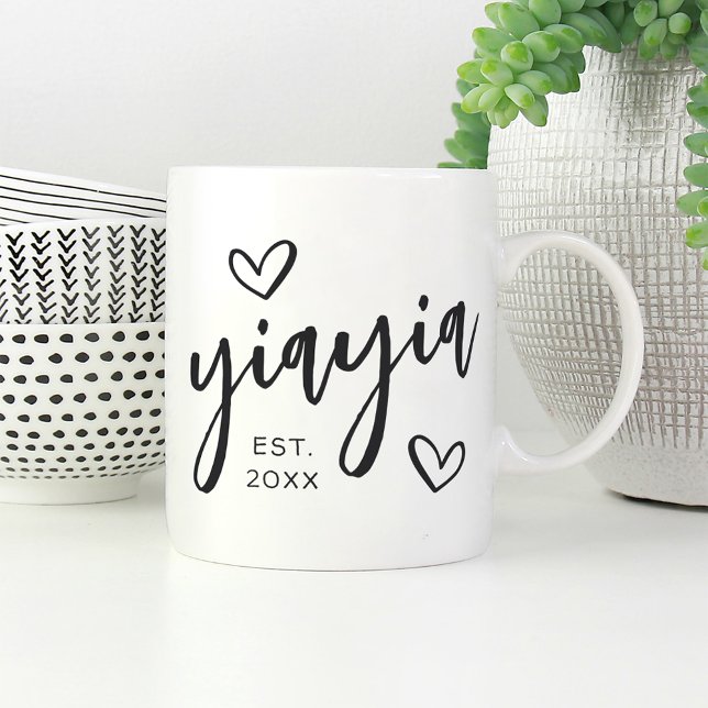 Yiayiaåret etablerat farmor kaffemugg (Skapare uppladdad)