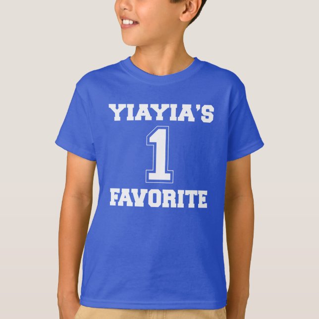 Yiayias favorit Grandchild #1 Unisex Child's Tee (Framsida)