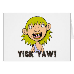 Yick gir! hälsningskort