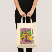 Yiddisch Flight of Butterflies Hamsa Tallit Bag