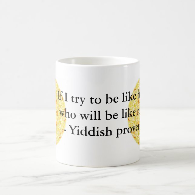 Yiddish proverb kaffemugg (Center)
