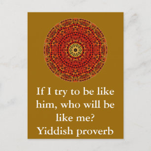 Yiddish proverb vykort