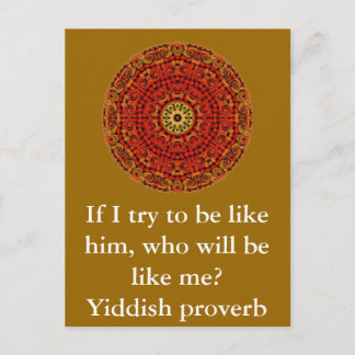 Yiddish proverb vykort