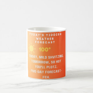 Yiddish Weather Forecast Kaffemugg