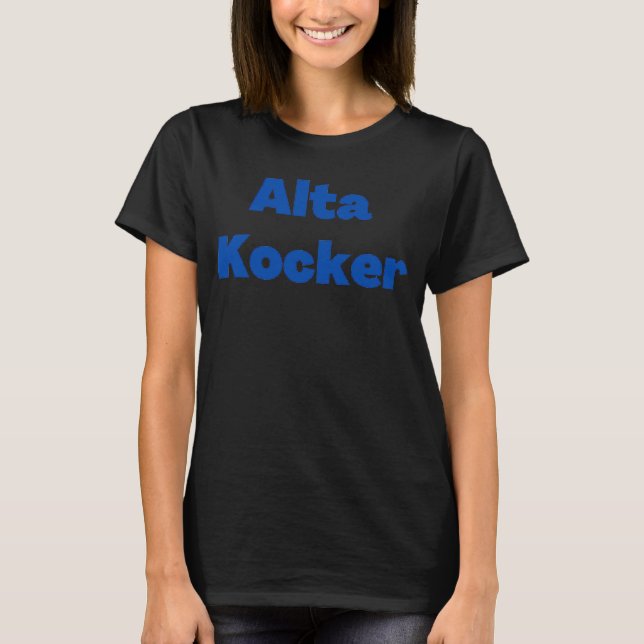 Yiddisk Alta Kocker, en judisk gammal person T Shirt (Framsida)