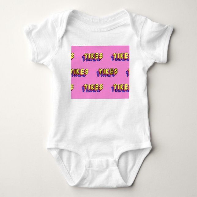 Yikes Ord: Rosa Vintage Tapet. T Shirt (Framsida)
