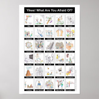 Yikes! Vad är du rädd för? Poster
