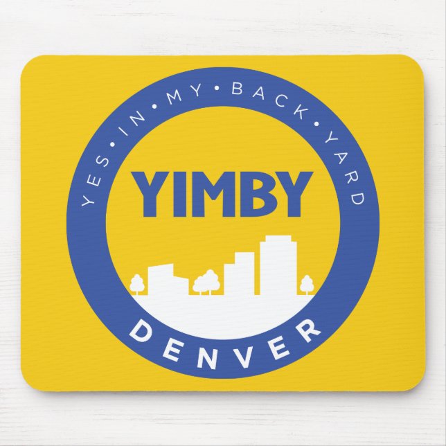 YIMBY Denver Mousepad Musmatta (Framsidan)