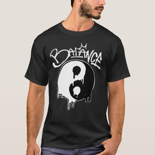 Yin and Yang Streetwear T Shirt (Framsida)