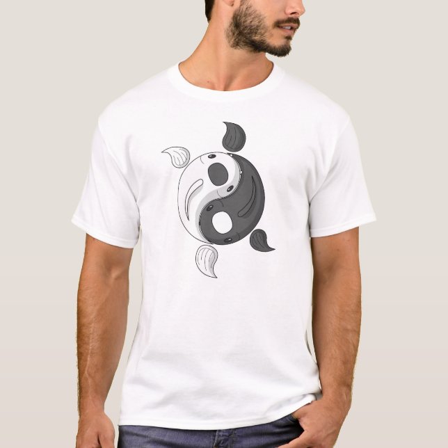 Yin and Yang the Koi Manar Light Shirt T-shirt (Framsida)