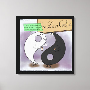 Yin möter Yang Rollig Canvastryck