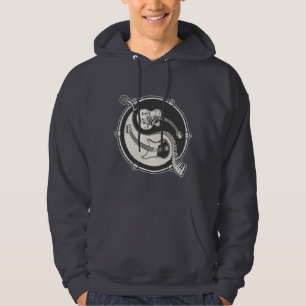 Yin musikband sweatshirt med luva