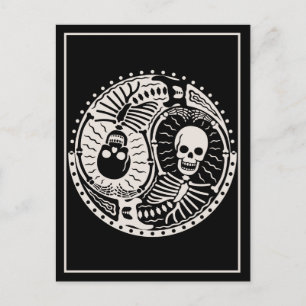 Yin och Bones Vykort