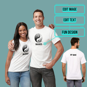 Yin och Yang Basketball Jersey T Shirt