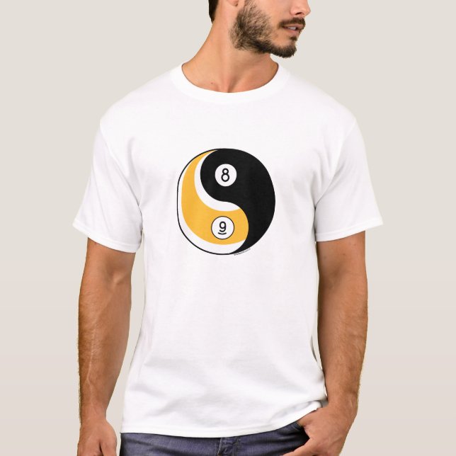 Yin och Yang bassäng Tee (Framsida)