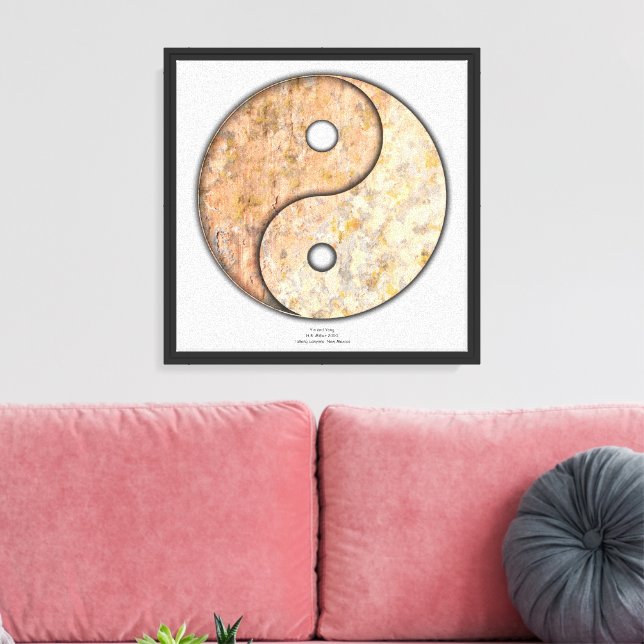 Yin och Yang Canvastryck (Insitu (Vardagsrum))