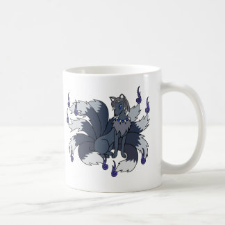 Yin och Yang de Tailed niona (Kitsune) Kaffemugg