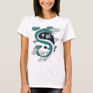Yin och Yang drakar Tee Shirt
