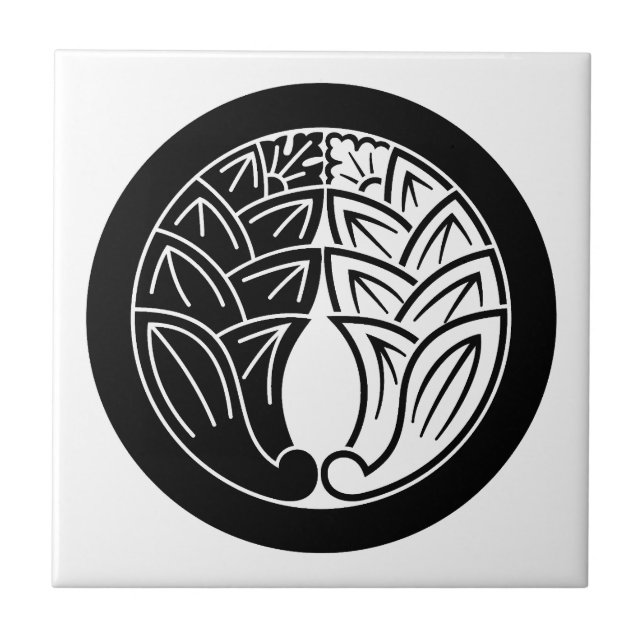 Yin och yang Embracing japanese gingers in Circle Kakelplatta (Framsidan)