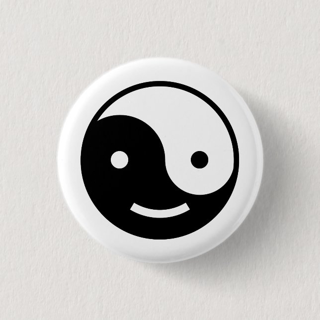 Yin och yang emoji knapp (Framsida)