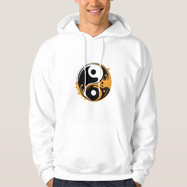 YIN OCH YANG HOODIE (Framsida)