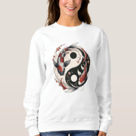 Yin och Yang Japanska Koi Fiskar T Shirt