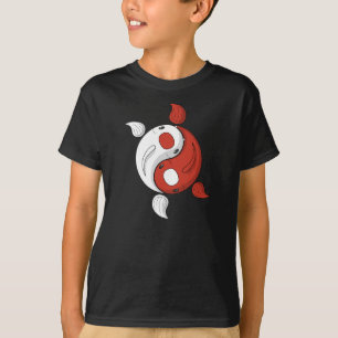 Yin och Yang Koi Barn och Baby Mörk Shirt Tröja