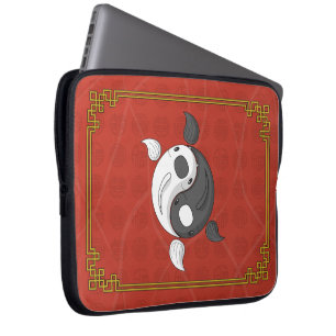 Yin och Yang Koi Laptop sleeve