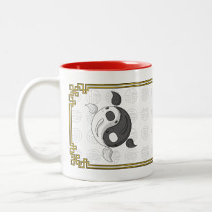 Yin och Yang Koi Mugg