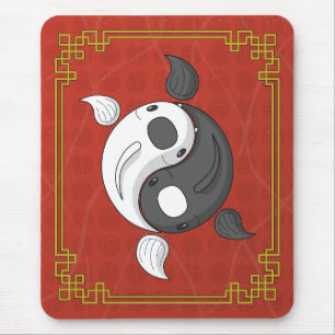 Yin och Yang Koien Mousepad Musmatta