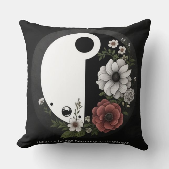 Yin och Yang Kudde (Framsida)