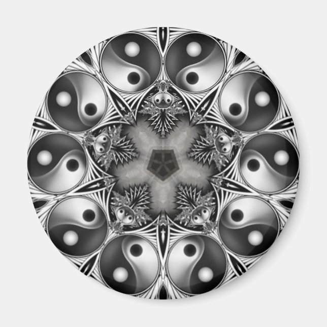 Yin och Yang Magnet (Framsidan)