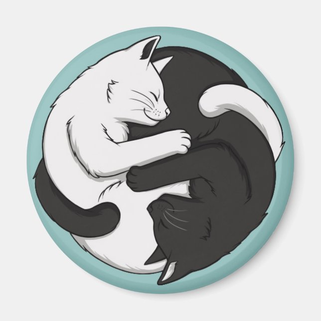 Yin och Yang Magnet (Framsidan)