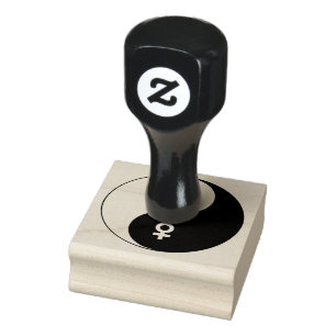Yin och Yang manlig och kvinnligt Stämpel