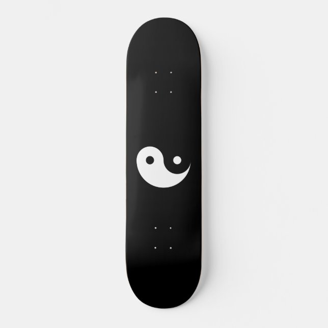 Yin och Yang Mini Skateboard Bräda 18,5 Cm (Framsida)