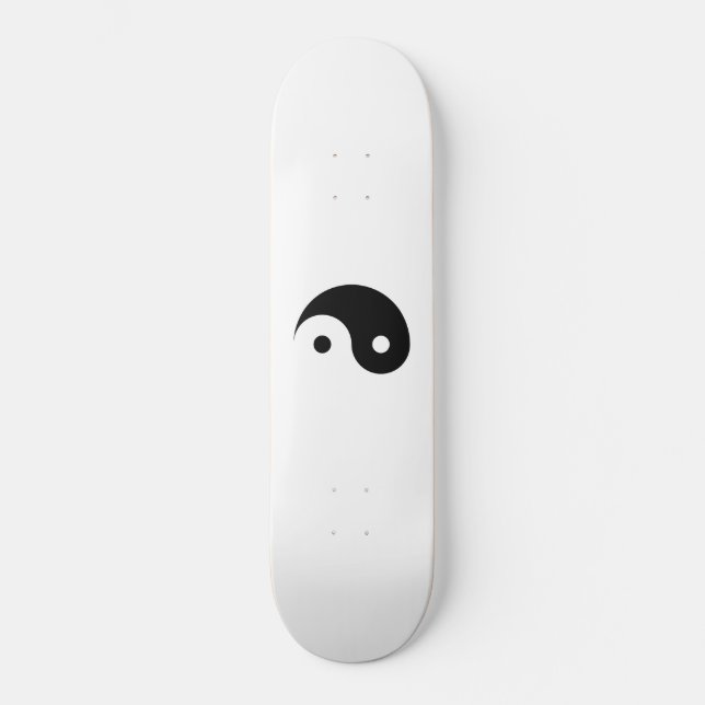 Yin och Yang Mini Skateboard Bräda 18,5 Cm (Framsida)