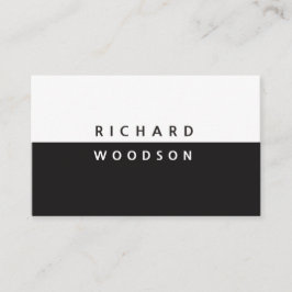 Yin och Yang Modern Black White Minimal Visitkort