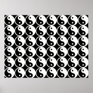 Yin och Yang Mönster Poster