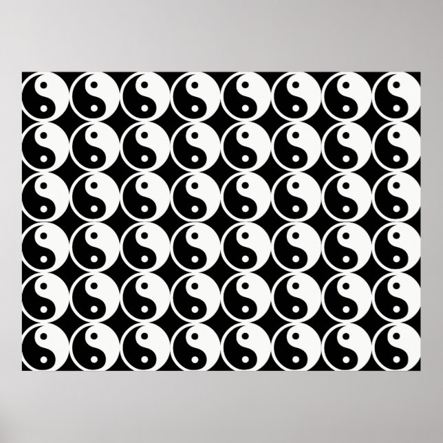 Yin och Yang Mönster Poster (Framsidan)